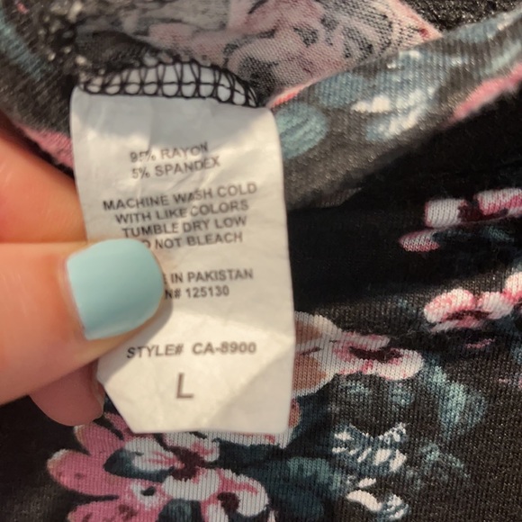 Flower Floral Bell Bottom Pants - Picture 3 of 3